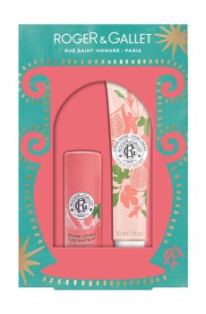 Парфюмированный набор женский Roger & Gallet Fleur de Figuier Set (крем для рук, 30 мл + бальзам для губ, 3.5 г)