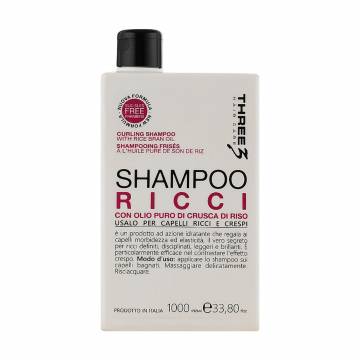 Шампунь Faipa Roma Three Hair Care Curling Shampoo для вьющихся волос, с маслом отрубей риса, 1 л Шампунь Faipa Roma Three Hair Care Curling Shampoo для вьющихся волос, с маслом отрубей риса, 1 л