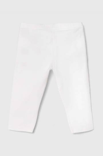 Детские леггинсы United Colors of Benetton цвет белый однотонные