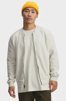 Мужской белый бомбер UA Icon Rev Terry Vrsty Jkt Белый XXL Under Armour 6003938-110