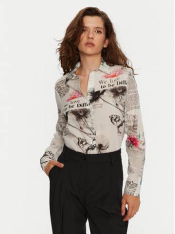 Desigual Сорочка Nara 24WWCW20 Écru Regular Fit Desigual Сорочка Nara 24WWCW20 Écru Regular Fit