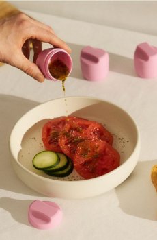 Контейнери для їжі, 3 шт. - рожевий