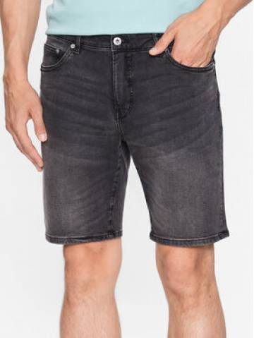 Solid Джинсові шорти 21104984 Сірий Regular Fit Solid Джинсові шорти 21104984 Сірий Regular Fit