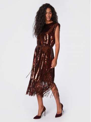 TWINSET Коктейльна сукня 222TT205D Коричневий Regular Fit TWINSET Коктейльна сукня 222TT205D Коричневий Regular Fit