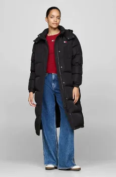 Женский черный пуховик TJW ALASKA LONG PUFFER EXT Черный XS Tommy Jeans DW0DW18860