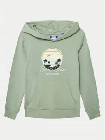 Jack&Jones Junior Світшот Palm 12269868 Зелений Regular Fit Jack&Jones Junior Світшот Palm 12269868 Зелений Regular Fit