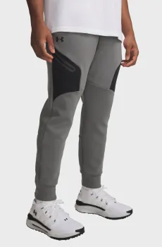 Мужские серые спортивные брюки UA Unstoppable Flc Jgr EU-GRN Серый XL Tall Under Armour 1389353-709