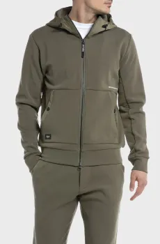 Мужское оливковое худи Оливковый S Replay M6701 .000.23591