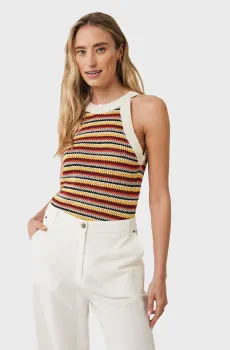 Женский топ в полоску Разноцветный M Mexx MF007705241W-03