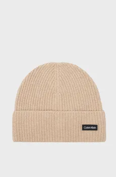 Мужская бежевая шапка ESSENTIAL PATCH Бежевый ONESIZE Calvin Klein K50K510657