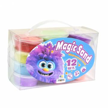 Набор кинетического песка Strateg Magic Sand, от 3 лет, 12 шт (39405) Набор кинетического песка Strateg Magic Sand, от 3 лет, 12 шт (39405)