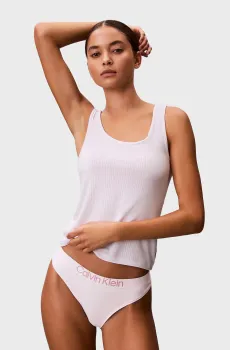 Женские пудровые трусики THONG Розовый M Calvin Klein LV00QD5292