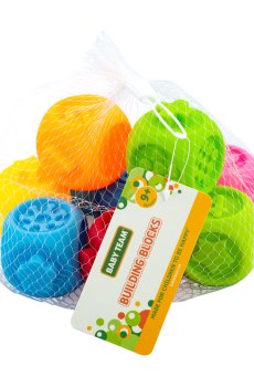 Детские развивающие кубики Baby Team от 9 месяцев, 23*19*19 см, 10 шт (8875)