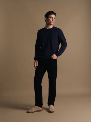 Reserved - Джемпер з додаванням кашеміру - темно-синій - 437GQ-59M