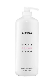 Уценка! Шампунь-уход Alcina Ganz Schon Lang Pflege-Shampoo для длинных волос, 1.25 л