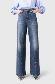 Женские синие джинсы Синий 40 MAJE MFPJE00741_Blue