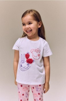 Reserved - Футболка Свинка Пеппа - білий - 275HU-00X