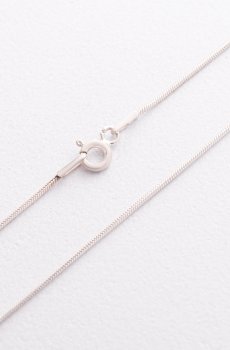 Серебряная цепочка Снейк (1 мм) 15002