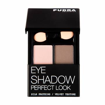 Компактные двойные тени для век Pudra Cosmetics Perfect Look Eye Shadow 08, 4.2 г Компактные двойные тени для век Pudra Cosmetics Perfect Look Eye Shadow 08, 4.2 г