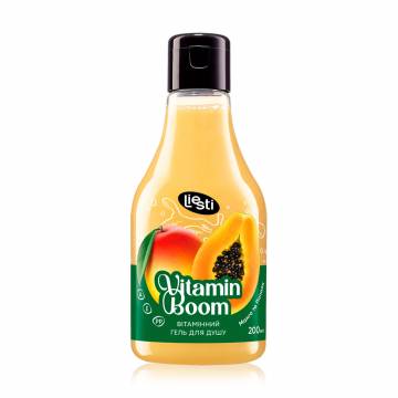 Витаминный гель для душа Liesti Vitamin Boom Shower Gel Манго и папайя, 200 мл Витаминный гель для душа Liesti Vitamin Boom Shower Gel Манго и папайя, 200 мл