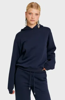 Женское темно-синее худи Синий S Tally Weijl SSWCOJHIMO