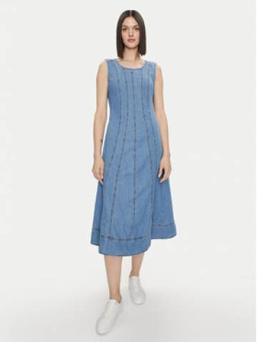 United Colors Of Benetton Джинсова сукня 4SULDV087 Голубий Regular Fit United Colors Of Benetton Джинсова сукня 4SULDV087 Голубий Regular Fit