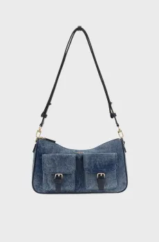 Женская синяя джинсовая сумка Синий ONESIZE Guess HWDG99.30170;DEN