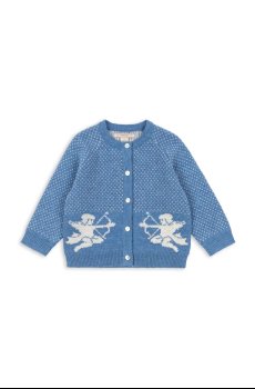 Детский кардиган с добавлением шерсти Konges Sløjd BELOU KNIT CARDIGAN