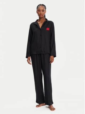HUGO Піжама Elle 50531526 Чорний Relaxed Fit HUGO Піжама Elle 50531526 Чорний Relaxed Fit
