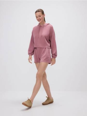 Reserved - Шорти з високим вмістом віскози - рожевувато-ліловий - YH608-34X