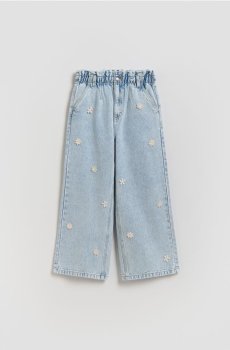 Reserved - Широкі джинси з аплікацією - синій - 312HN-05J