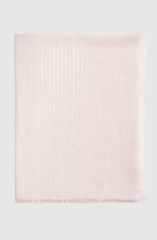 Розовый шарф с леном с люрексом