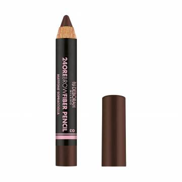 Водостойкий карандаш для бровей Deborah 24Ore Brow Fiber Pencil 03 Dark Brown, 0.1 г Водостойкий карандаш для бровей Deborah 24Ore Brow Fiber Pencil 03 Dark Brown, 0.1 г