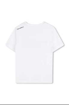 Детская хлопковая футболка Karl Lagerfeld