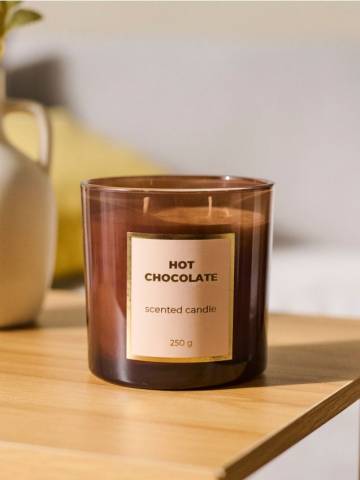 Ароматична свічка Hot Chocolate - коричневий Ароматична свічка Hot Chocolate - коричневий