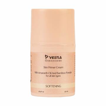 Крем-база под макияж Vesna Softening Skin Primer Cream с амарантовым маслом и бамбуковой пудрой, 50 мл Крем-база под макияж Vesna Softening Skin Primer Cream с амарантовым маслом и бамбуковой пудрой, 50 мл