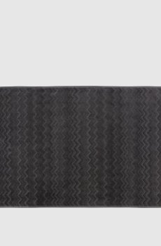 Серый махровый коврик для ванной комнаты Chail