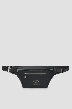 Мужская черная кожаная поясная сумка Черный ONESIZE Karl Lagerfeld 544451.815912;990