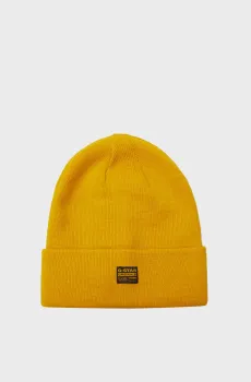 Мужская желтая шапка Effo Long Beanie Желтый ONESIZE G-Star RAW D16624,C754