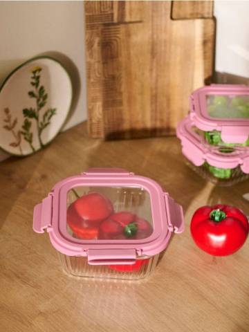 Контейнер для їжі - пастельний рожевий