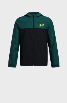 Детская зеленая ветровка UA Sportstyle Windbreaker Зеленый 10 Under Armour 1370183-449