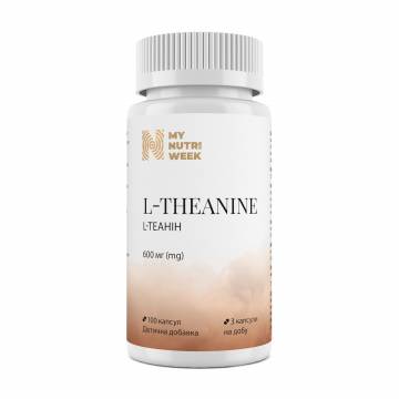 L-теанин My Nutri Week L-Theanine, 600 мг, 100 капсул L-теанин My Nutri Week L-Theanine, 600 мг, 100 капсул