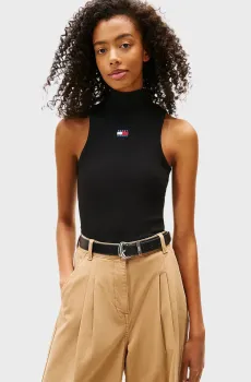 Женский черный топ SLIM Черный XS Tommy Jeans DW0DW21840