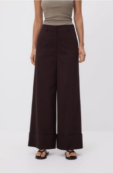 Reserved - Вільні штани - темно коричневий - 731JC-89P
