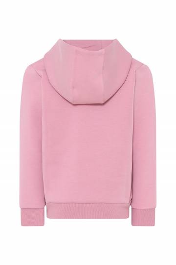 Детская кофта Lego Wear цвет розовый с капюшоном однотонная Детская кофта Lego Wear цвет розовый с капюшоном однотонная