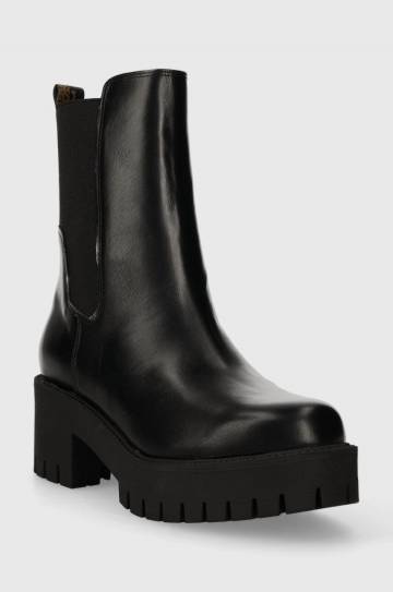 Ботинки Guess WARIN женские цвет чёрный каблук кирпичик FL8WAN ELE10 Ботинки Guess WARIN женские цвет чёрный каблук кирпичик FL8WAN ELE10