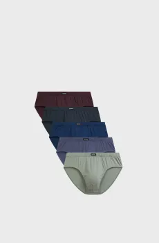 Мужские брифы (5 шт) Разноцветный L Atlantic 5SMP-003