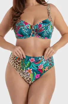 Женские трусики от купальника с узором Разноцветный 38 MARC&ANDRE L2403-Z-HLO