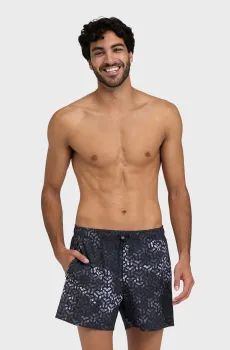 Мужские темно-серые плавательные шорты с узором EVO BEACH SHORT AO Серый XL Arena 006063-500