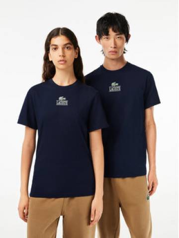 Lacoste Футболка TH1147 Cиній Regular Fit Lacoste Футболка TH1147 Cиній Regular Fit